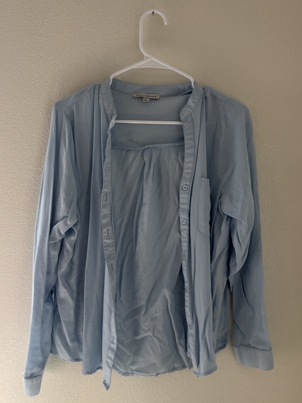 Haute Monde Pale Blue Women's Top